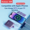 Yoobao LK10 10000mAh Mini Fast Charging Powerbank Built in Cables (Lightning & Type C) PD20W SCP22.5W Blue